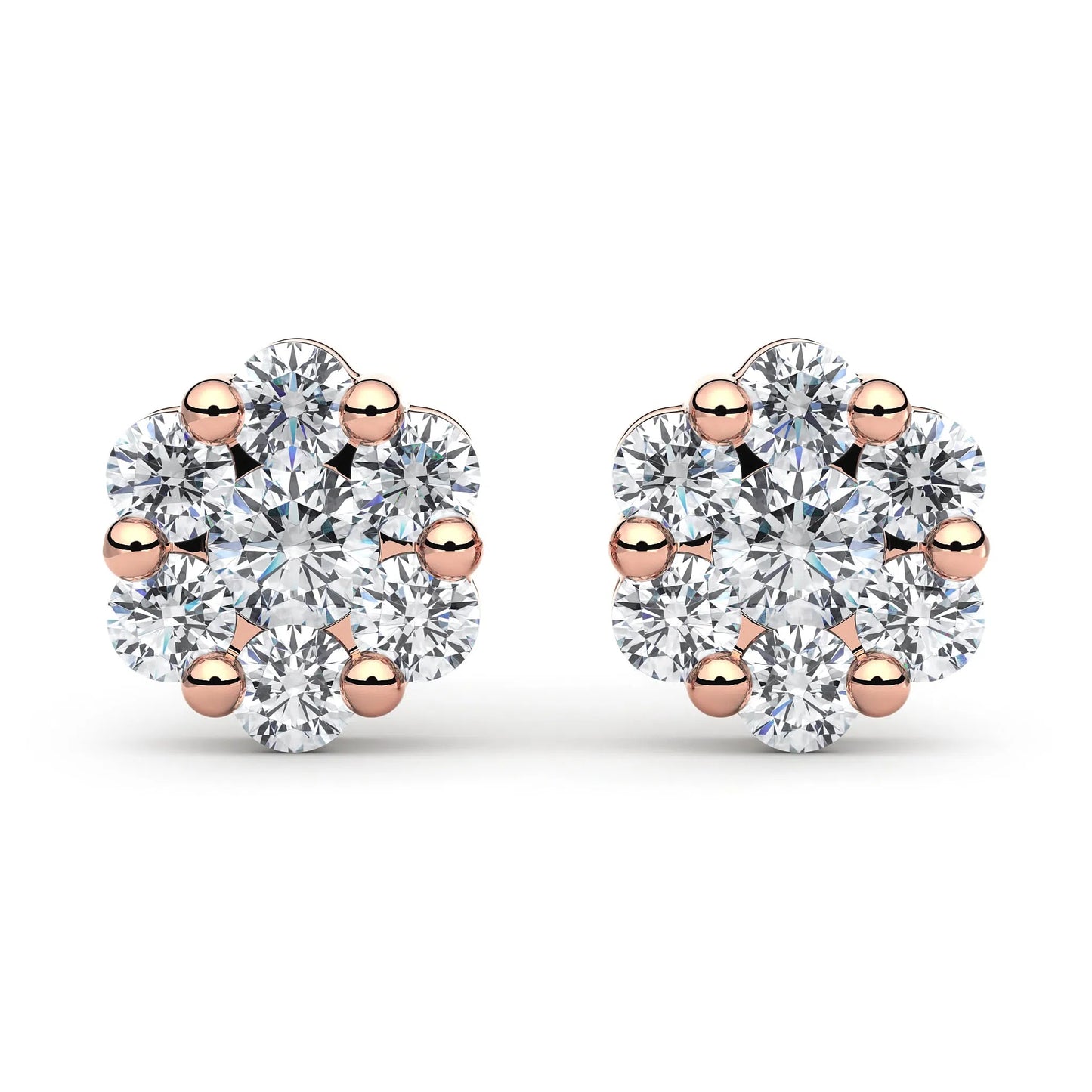 Suokko Timanttikorut -timanttikorvakorut rosakultaa, jossa istutettuna 14 timanttia. Tuotekoodi KE02060DM125