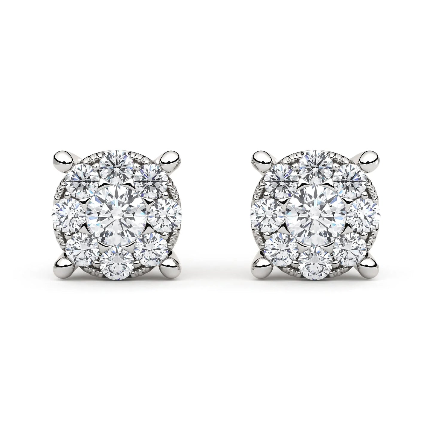 Suokko Timanttikorut -timanttikorvakorut valkokultaa, jossa istutettuna 18 timanttia. Tuotekoodi KE05464DM50