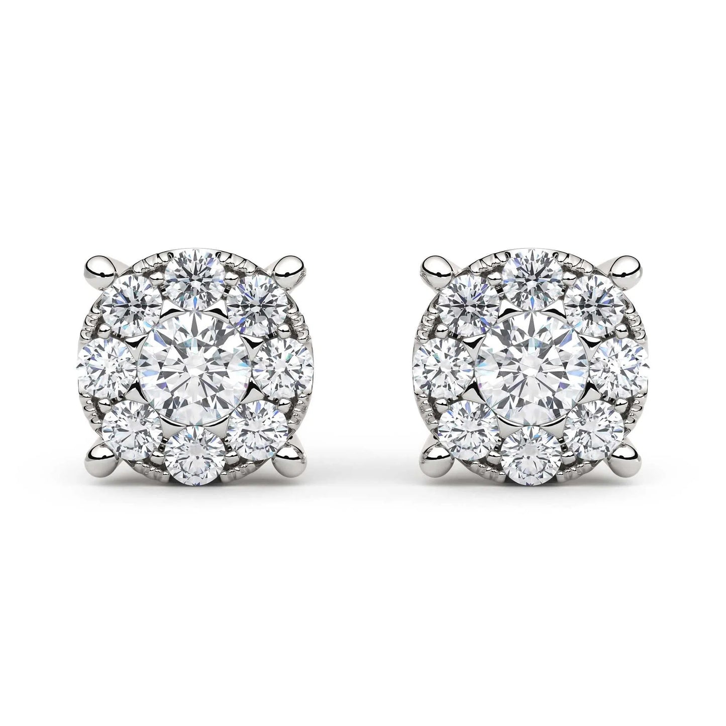 Suokko Timanttikorut -timanttikorvakorut valkokultaa, jossa istutettuna 18 timanttia. Tuotekoodi KE05464DM75