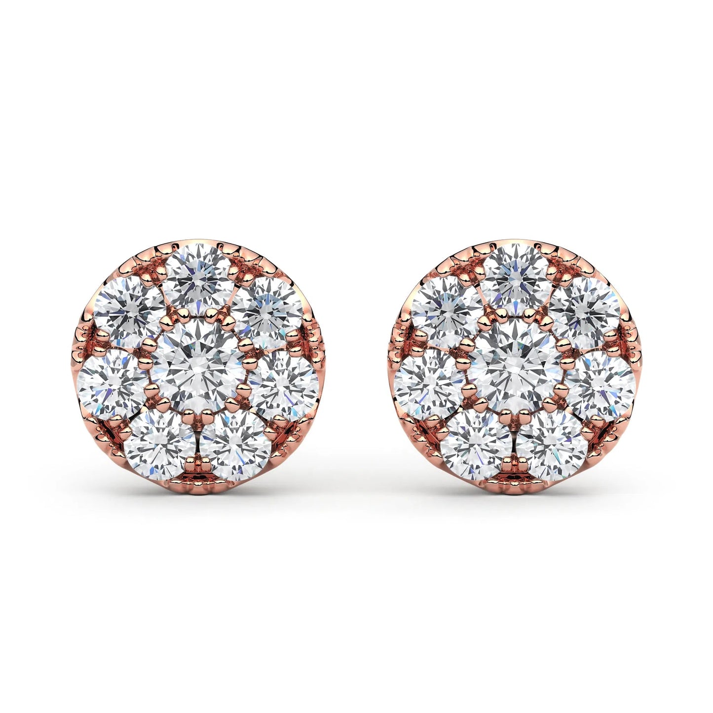 Suokko Timanttikorut -timanttikorvakorut rosakultaa, jossa istutettuna 16 timanttia. Tuotekoodi KE07335DM100A