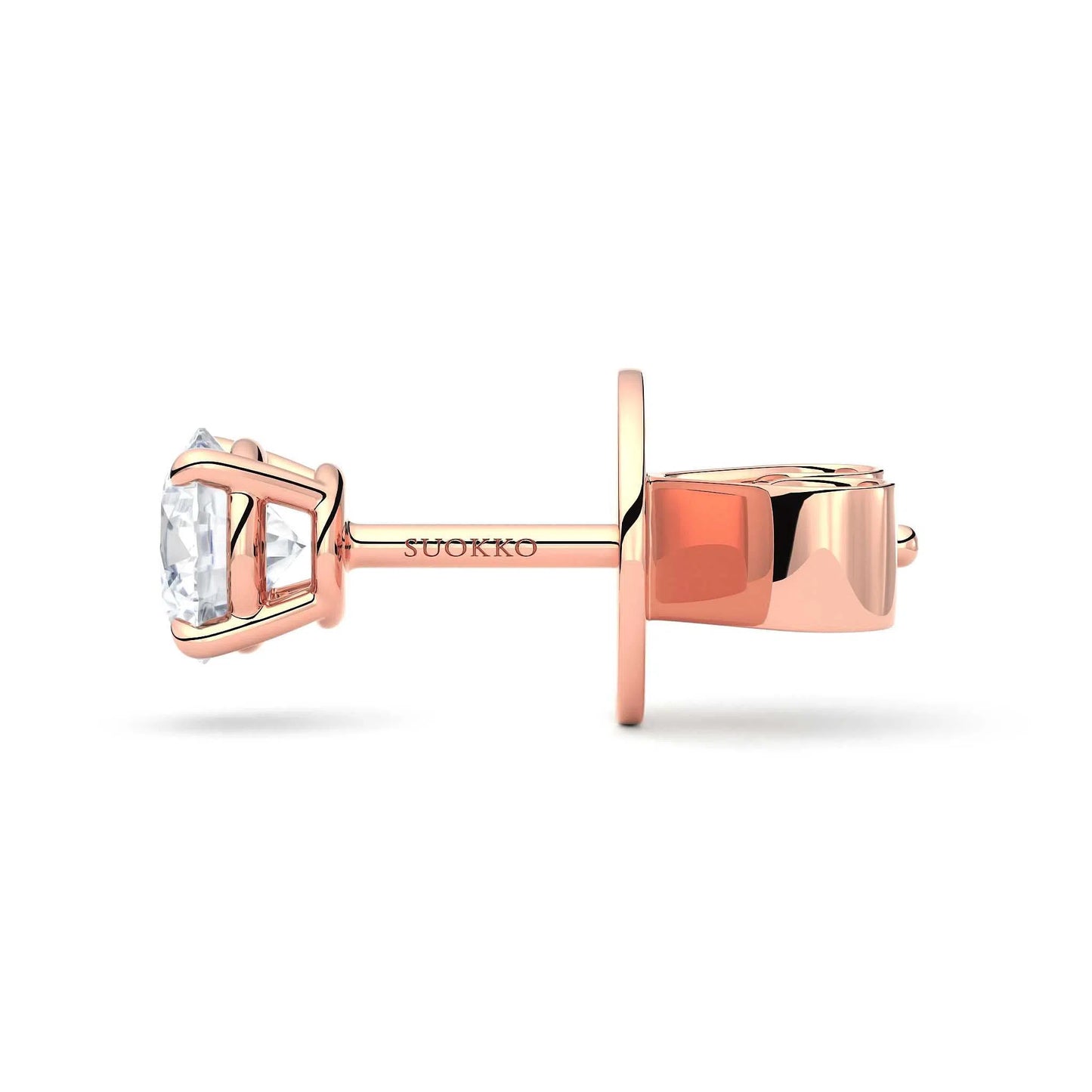 Suokko Timanttikorut -riipus rosakultaa, jossa istutettuna 2 timanttia. Tuotekoodi KE12822BR30A