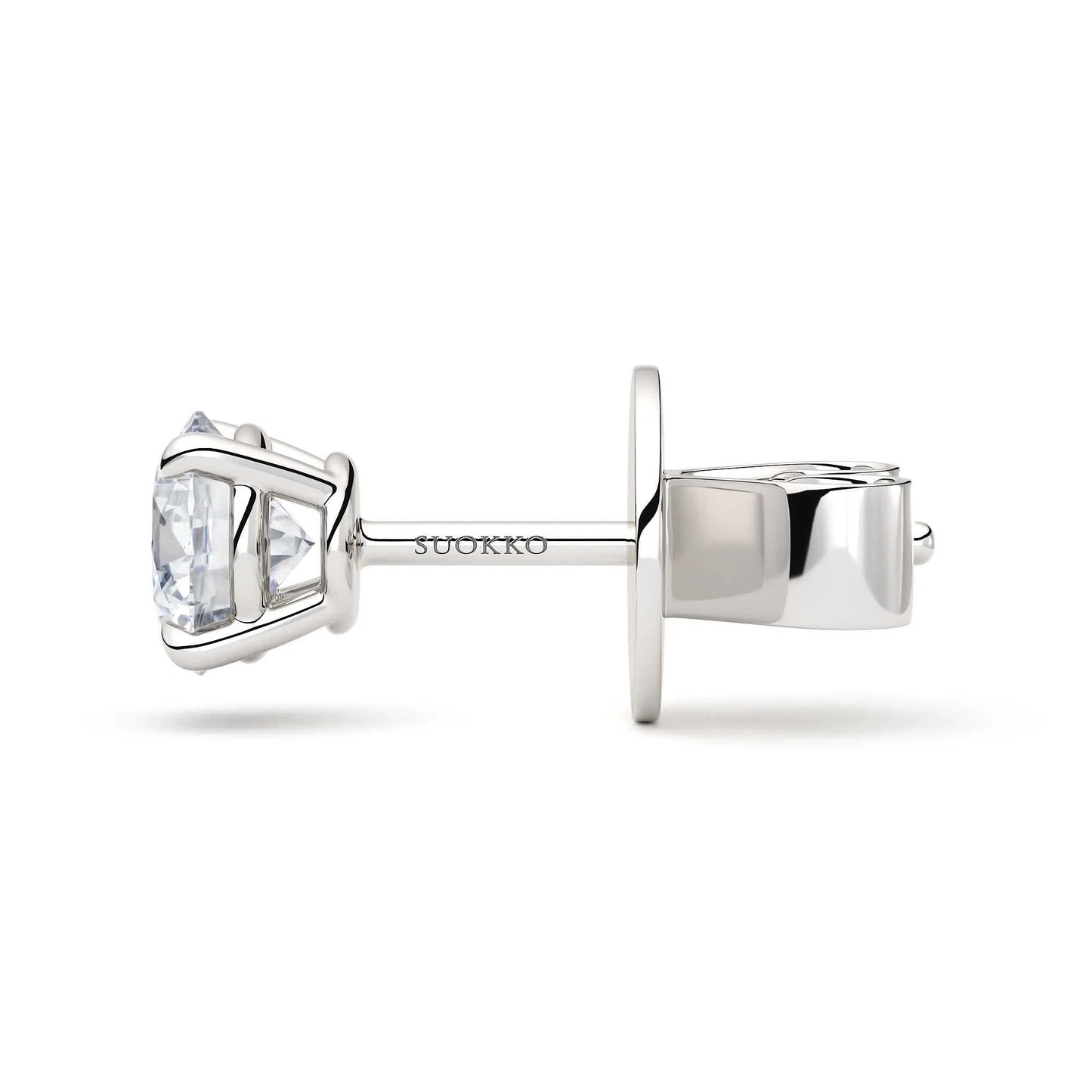 Suokko Timanttikorut -riipus valkokultaa, jossa istutettuna 2 timanttia. Tuotekoodi KE12822BR40A