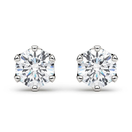 Suokko Timanttikorut -timanttikorvakorut valkokultaa, jossa istutettuna 2 timanttia. Tuotekoodi KE12851BR40