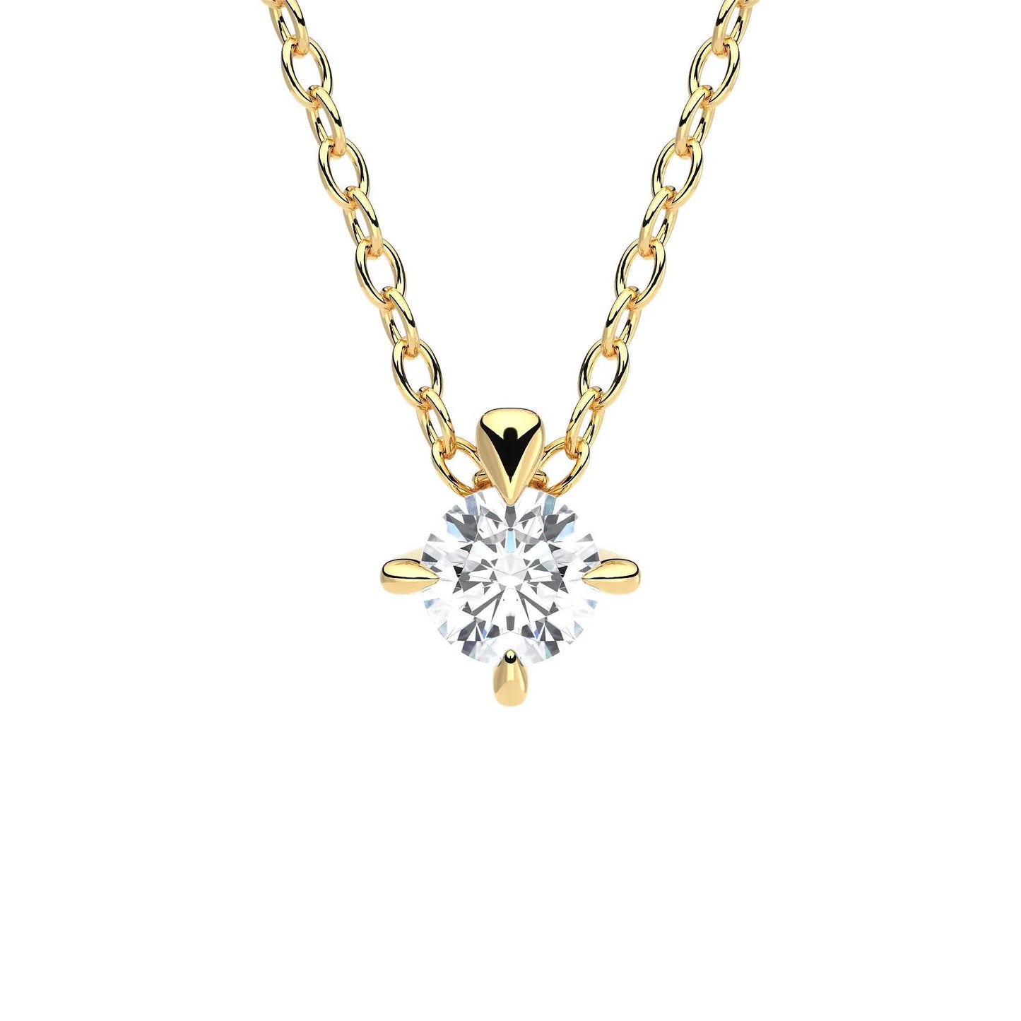 Suokko Timanttikorut -riipus keltakultaa, jossa istutettuna yksi timantti. Tuotekoodi KP05917