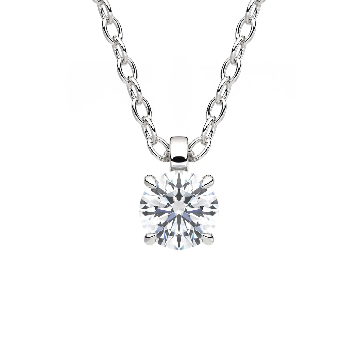 Suokko Timanttikorut -riipus valkokultaa, jossa istutettuna yksi timantti. Tuotekoodi KP09674BR20A