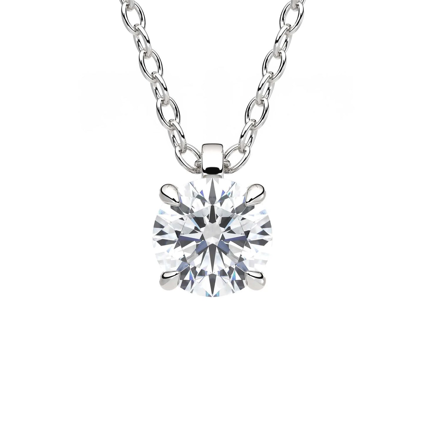 Suokko Timanttikorut -riipus valkokultaa, jossa istutettuna yksi timantti. Tuotekoodi KP09674BR40A