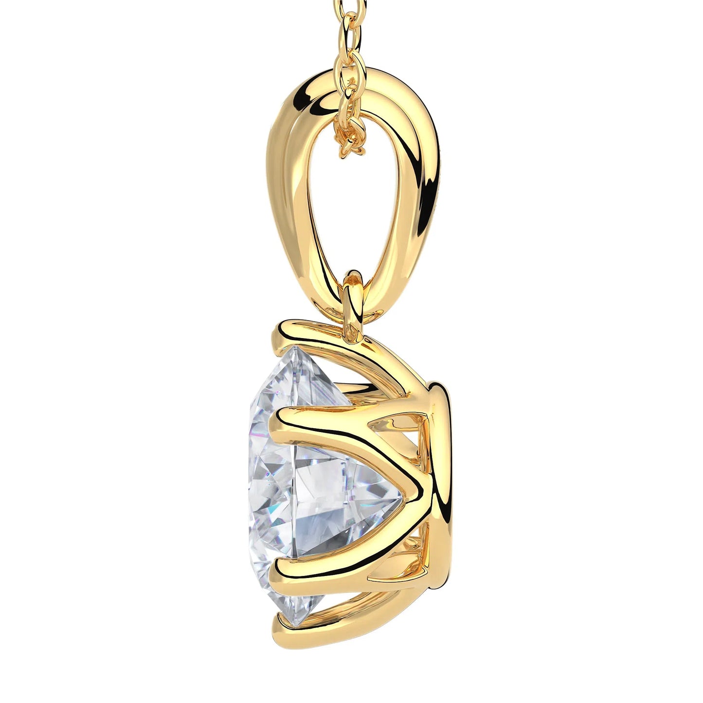 Suokko Timanttikorut -riipus keltakultaa, jossa istutettuna yksi timantti. Tuotekoodi KP09802BR170