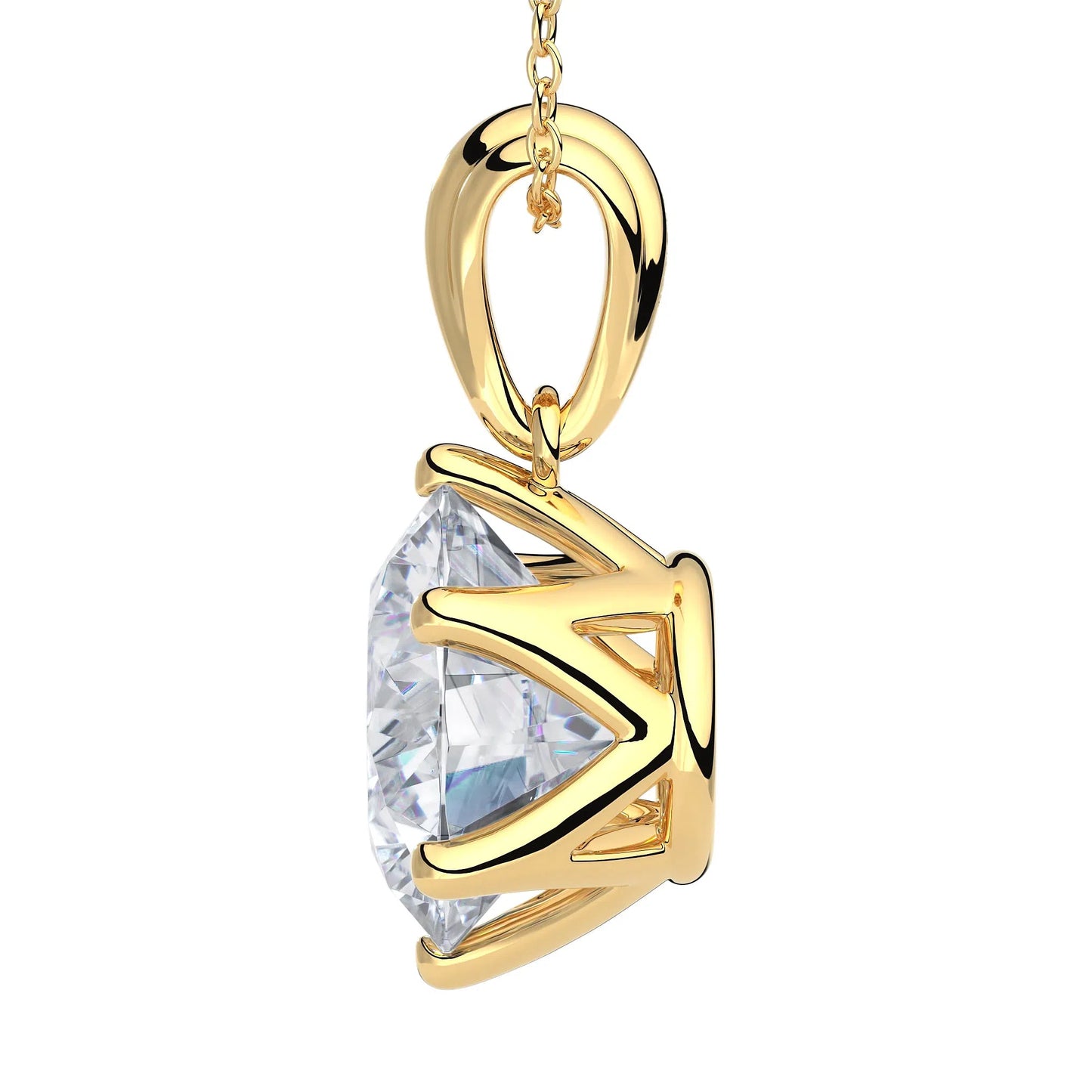 Suokko Timanttikorut -riipus keltakultaa, jossa istutettuna yksi timantti. Tuotekoodi KP09802BR600