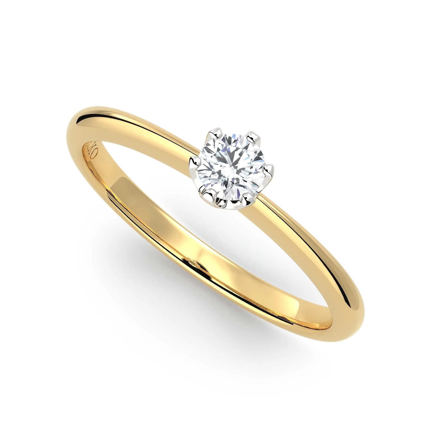 Suokko Timanttikorut -timanttisormus keltakultaa, jossa istutettuna yksi timantti. Tuotekoodi KR04390BR15