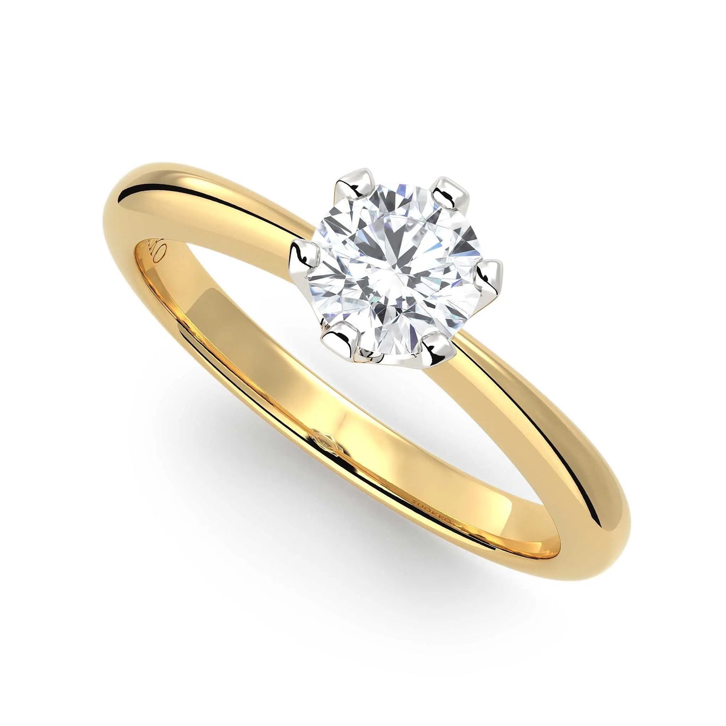 Suokko Timanttikorut -timanttisormus keltakultaa, jossa istutettuna yksi timantti. Tuotekoodi KR04390BR50