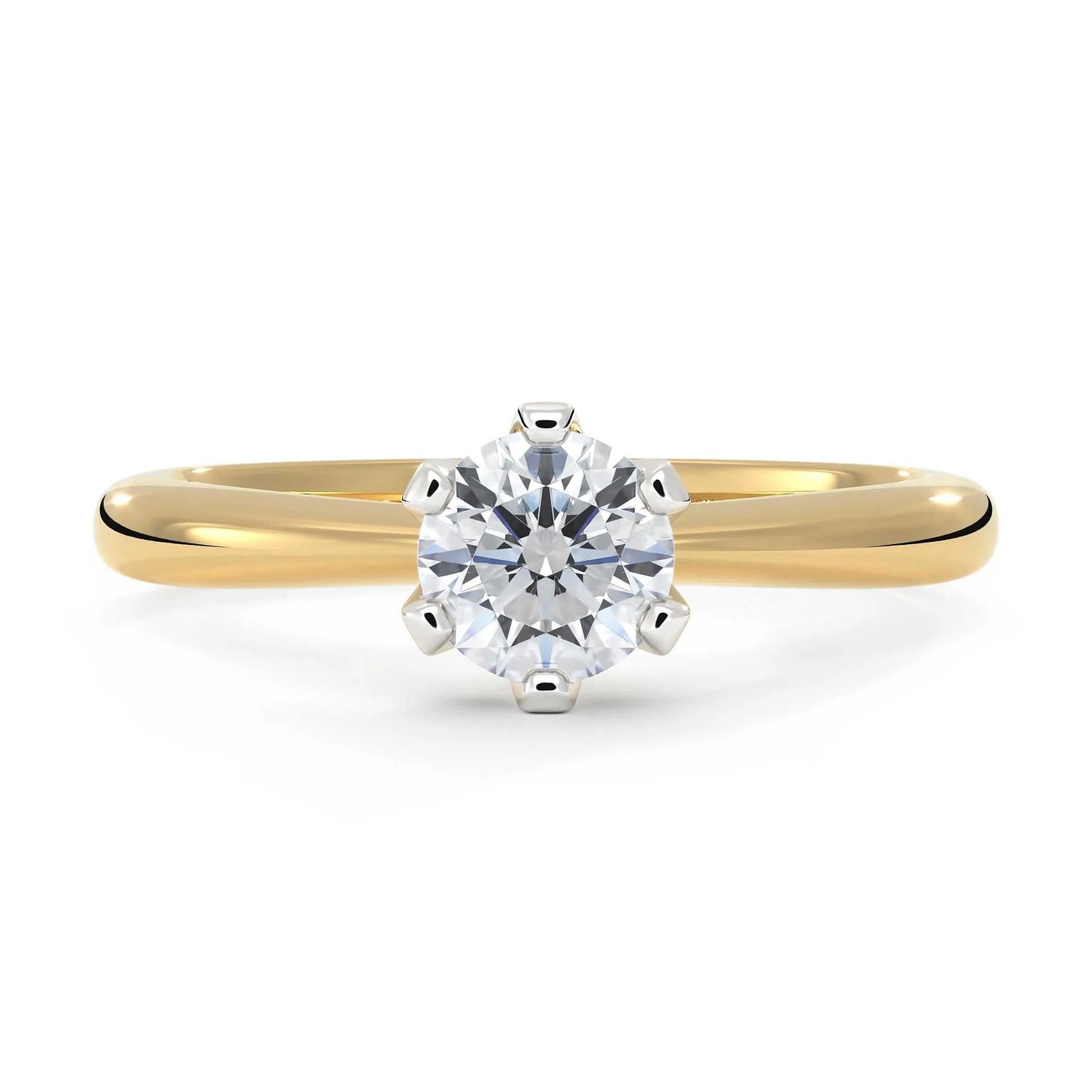 Suokko Timanttikorut -timanttisormus keltakultaa, jossa istutettuna yksi timantti. Tuotekoodi KR04390BR50