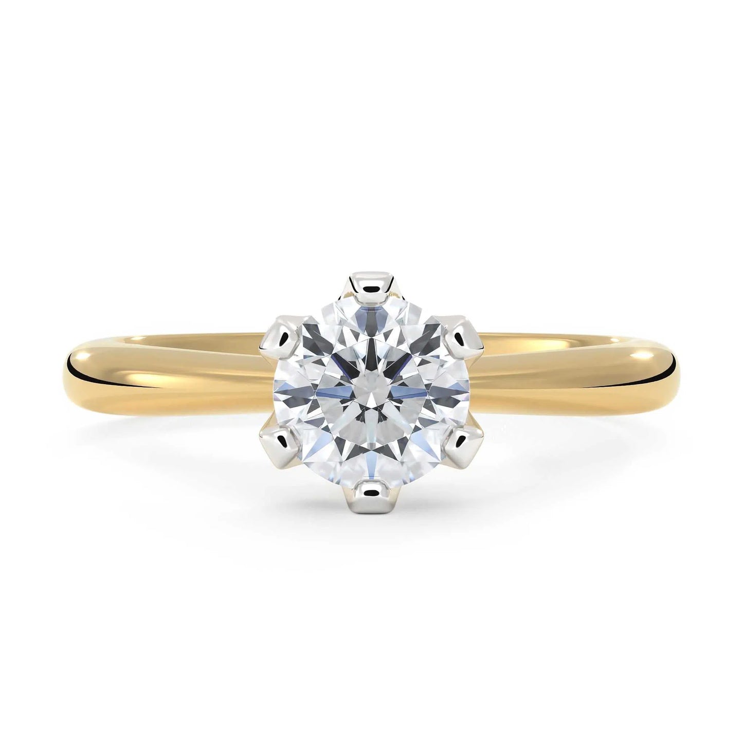 Suokko Timanttikorut -timanttisormus keltakultaa, jossa istutettuna yksi timantti. Tuotekoodi KR04390BR75