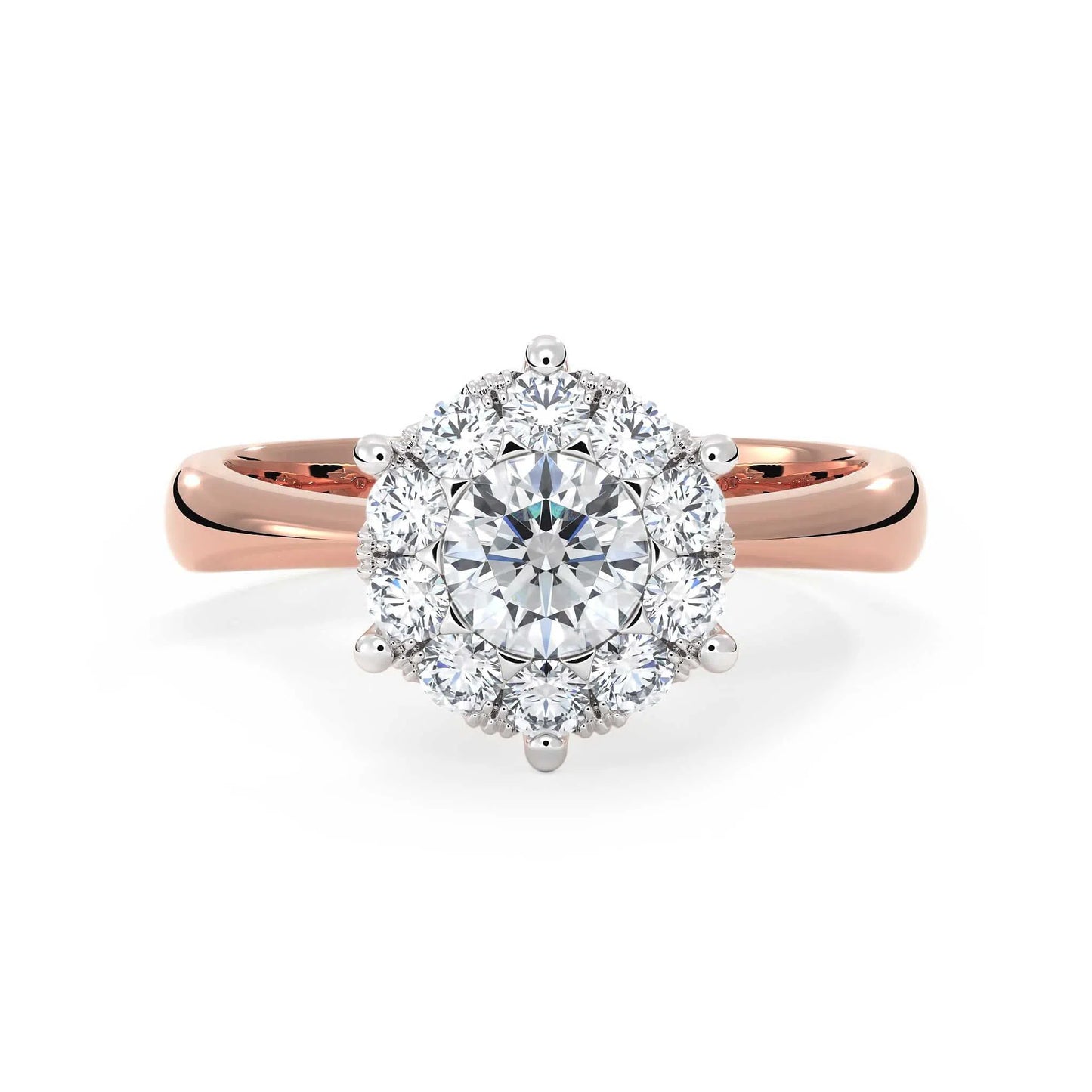 Suokko Timanttikorut -timanttisormus rosakultaa, jossa istutettuna 11 timanttia. Tuotekoodi KR06886DM200