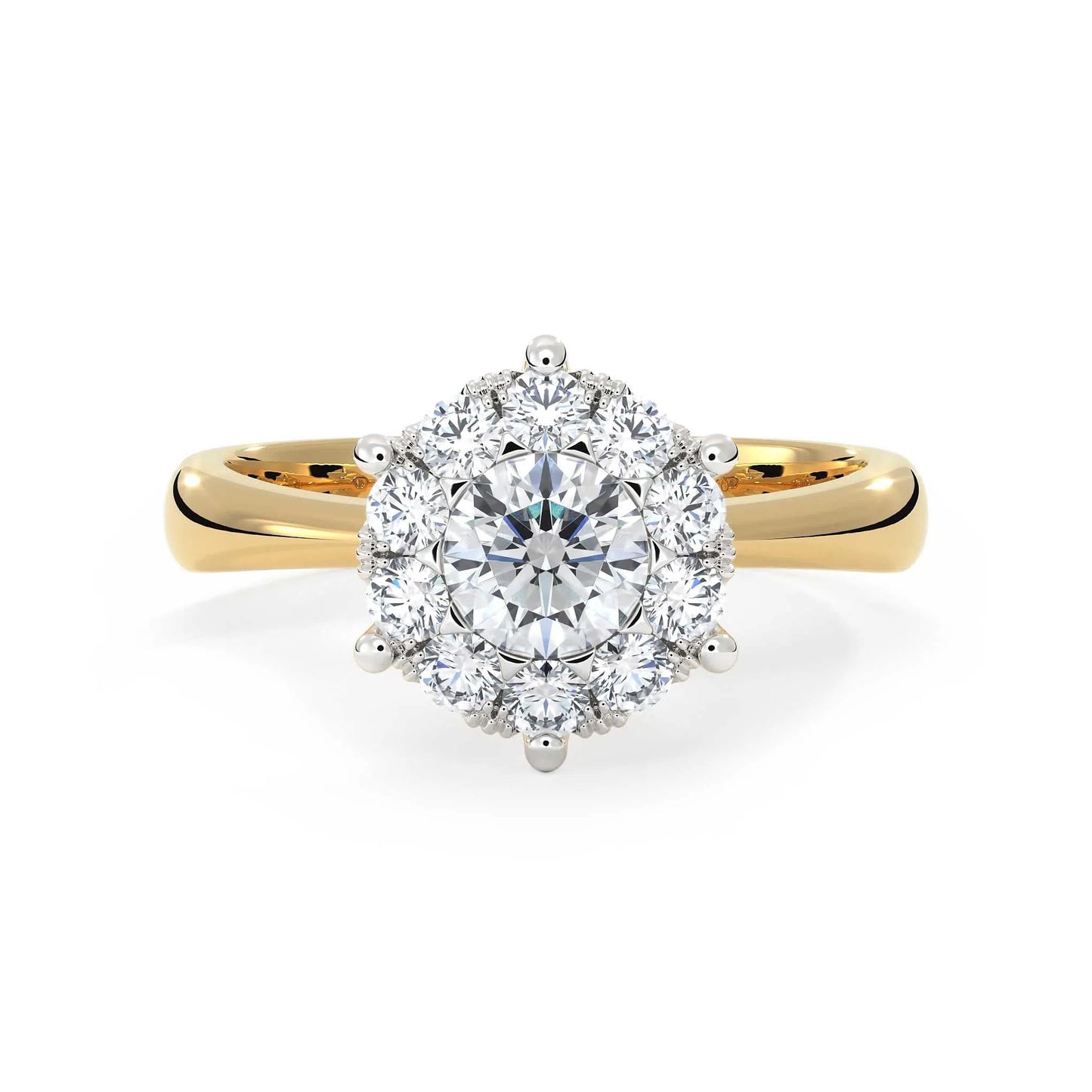 Suokko Timanttikorut -timanttisormus keltakultaa, jossa istutettuna 11 timanttia. Tuotekoodi KR06886DM200