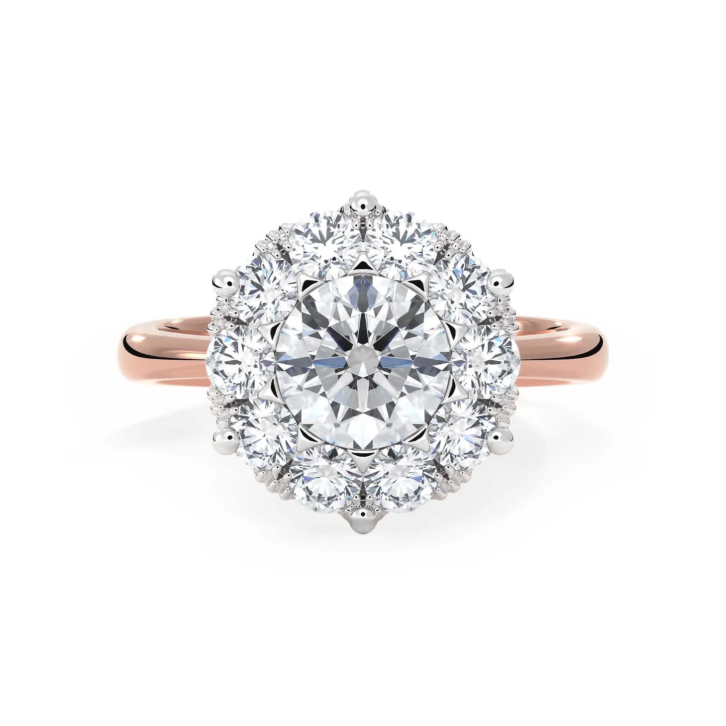 Suokko Timanttikorut -timanttisormus rosakultaa, jossa istutettuna 11 timanttia. Tuotekoodi KR06886DM550