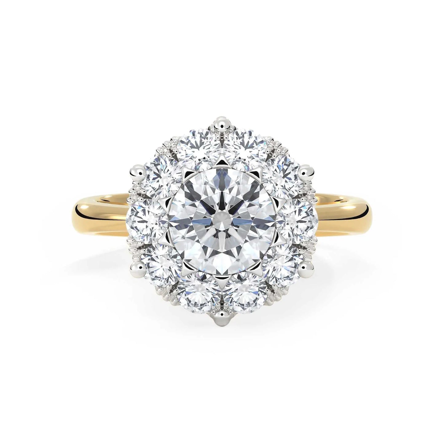 Suokko Timanttikorut -timanttisormus keltakultaa, jossa istutettuna 11 timanttia. Tuotekoodi KR06886DM550