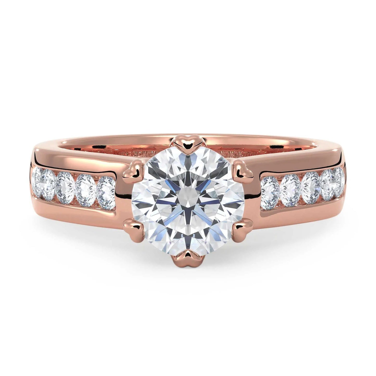 Suokko Timanttikorut -timanttisormus rosakultaa, jossa istutettuna 11 timanttia. Tuotekoodi KR09152BR100A