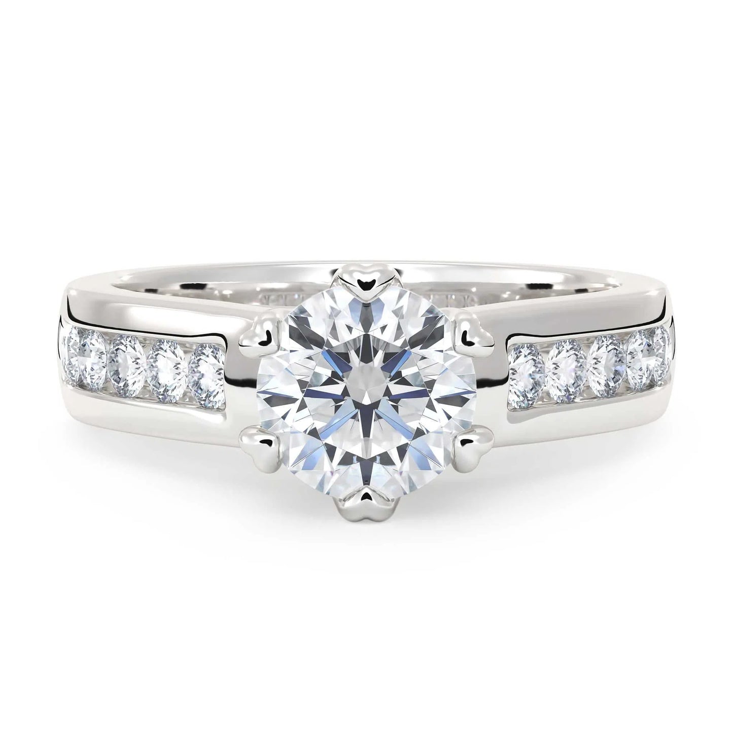 Suokko Timanttikorut -timanttisormus valkokultaa, jossa istutettuna 11 timanttia. Tuotekoodi KR09152BR100A