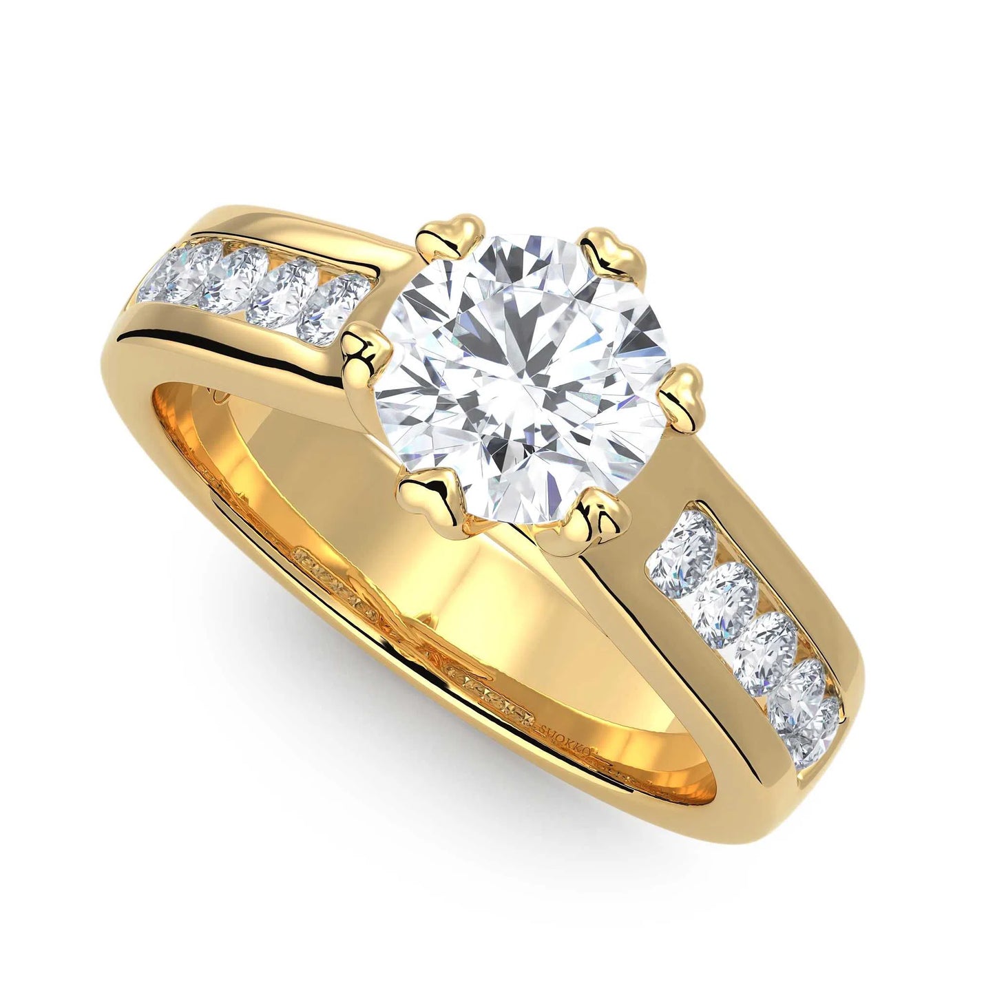 Suokko Timanttikorut -timanttisormus keltakultaa, jossa istutettuna 11 timanttia. Tuotekoodi KR09152BR100A