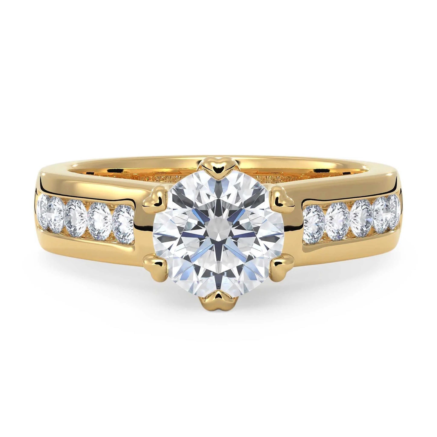 Suokko Timanttikorut -timanttisormus keltakultaa, jossa istutettuna 11 timanttia. Tuotekoodi KR09152BR100A