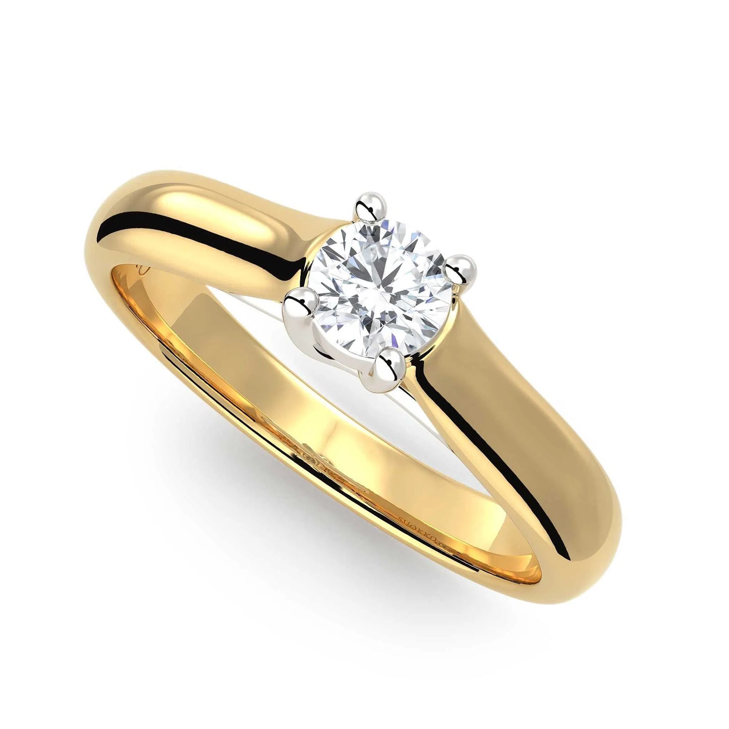 Suokko Timanttikorut -timanttisormus keltakultaa, jossa istutettuna yksi timantti. Tuotekoodi KR09153BR23