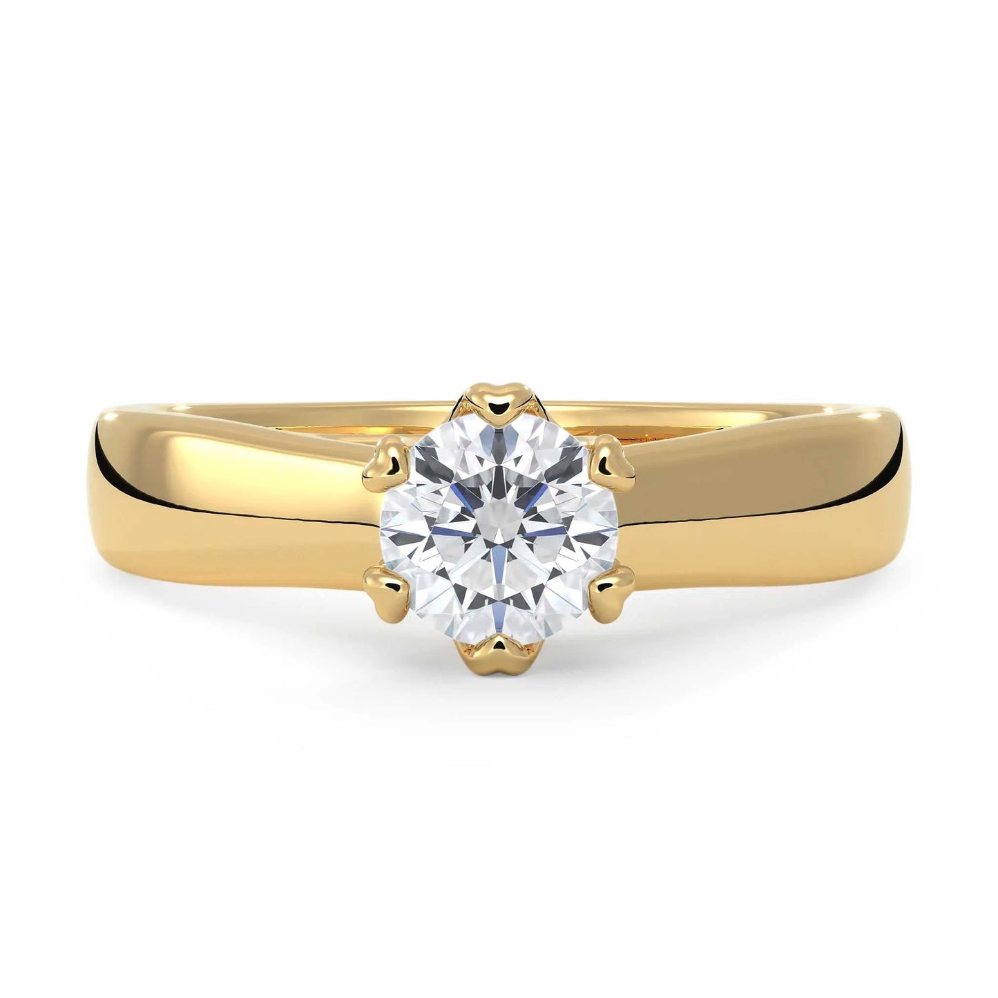 Suokko Timanttikorut -timanttisormus keltakultaa, jossa istutettuna yksi timantti. Tuotekoodi KR09159BR50