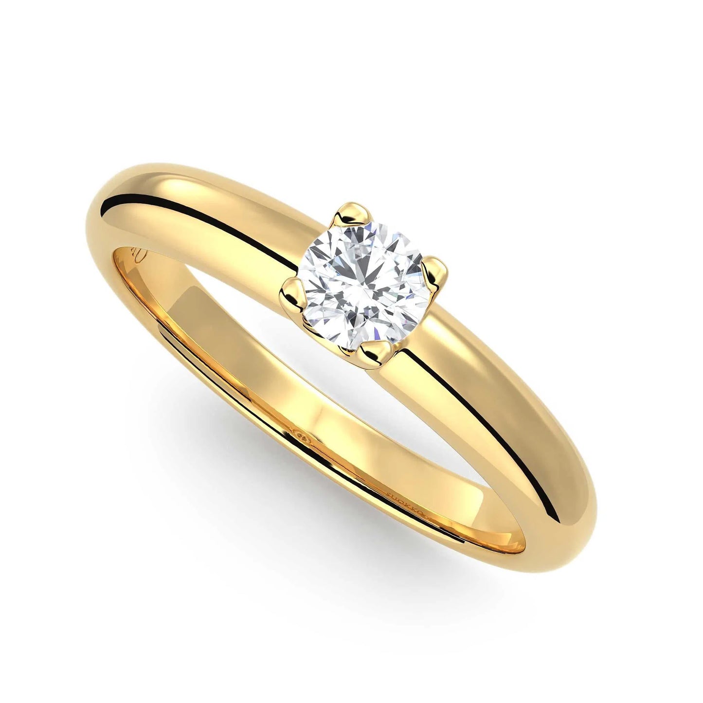 Suokko Timanttikorut -timanttisormus keltakultaa, jossa istutettuna yksi timantti. Tuotekoodi KR09165BR23