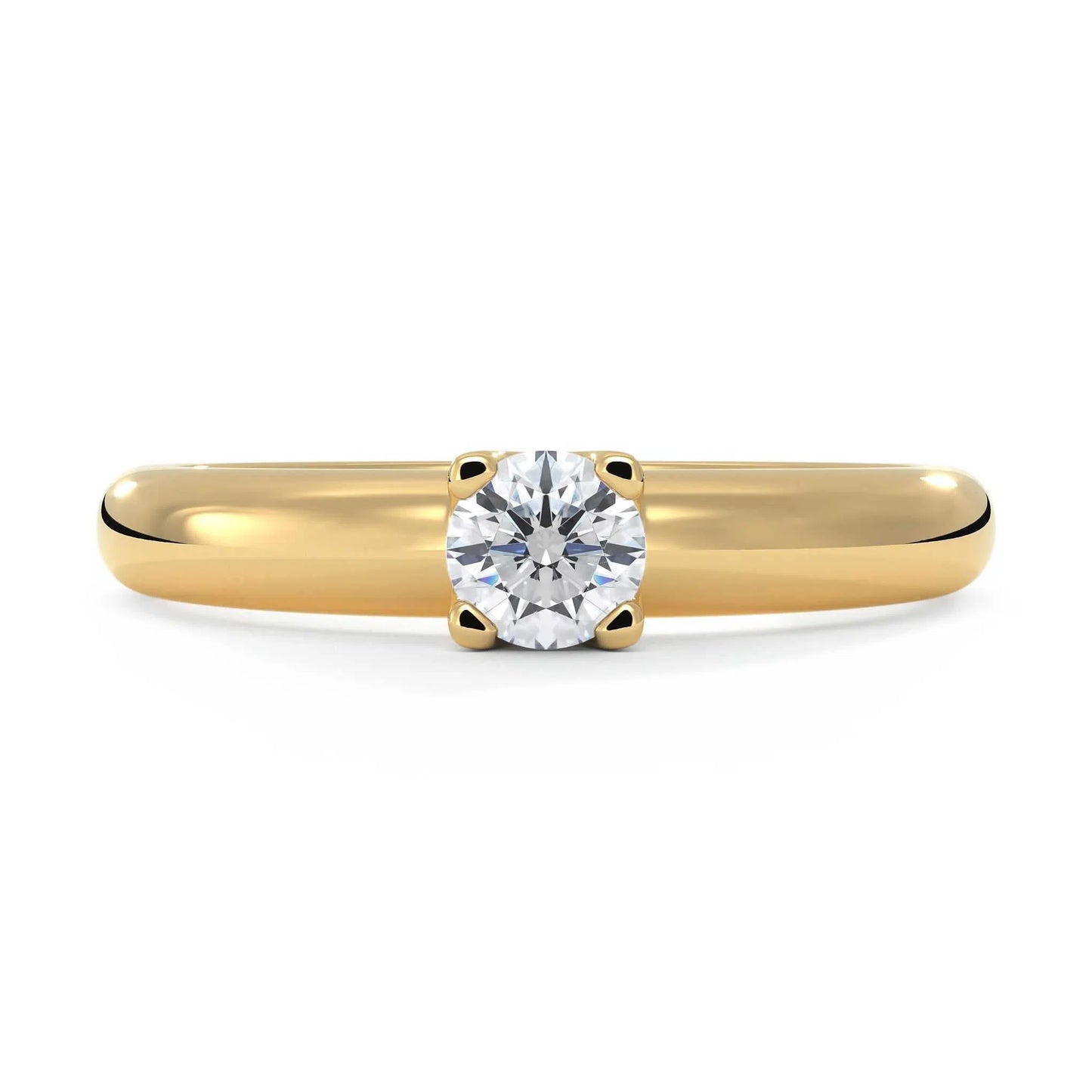 Suokko Timanttikorut -timanttisormus keltakultaa, jossa istutettuna yksi timantti. Tuotekoodi KR09165BR23