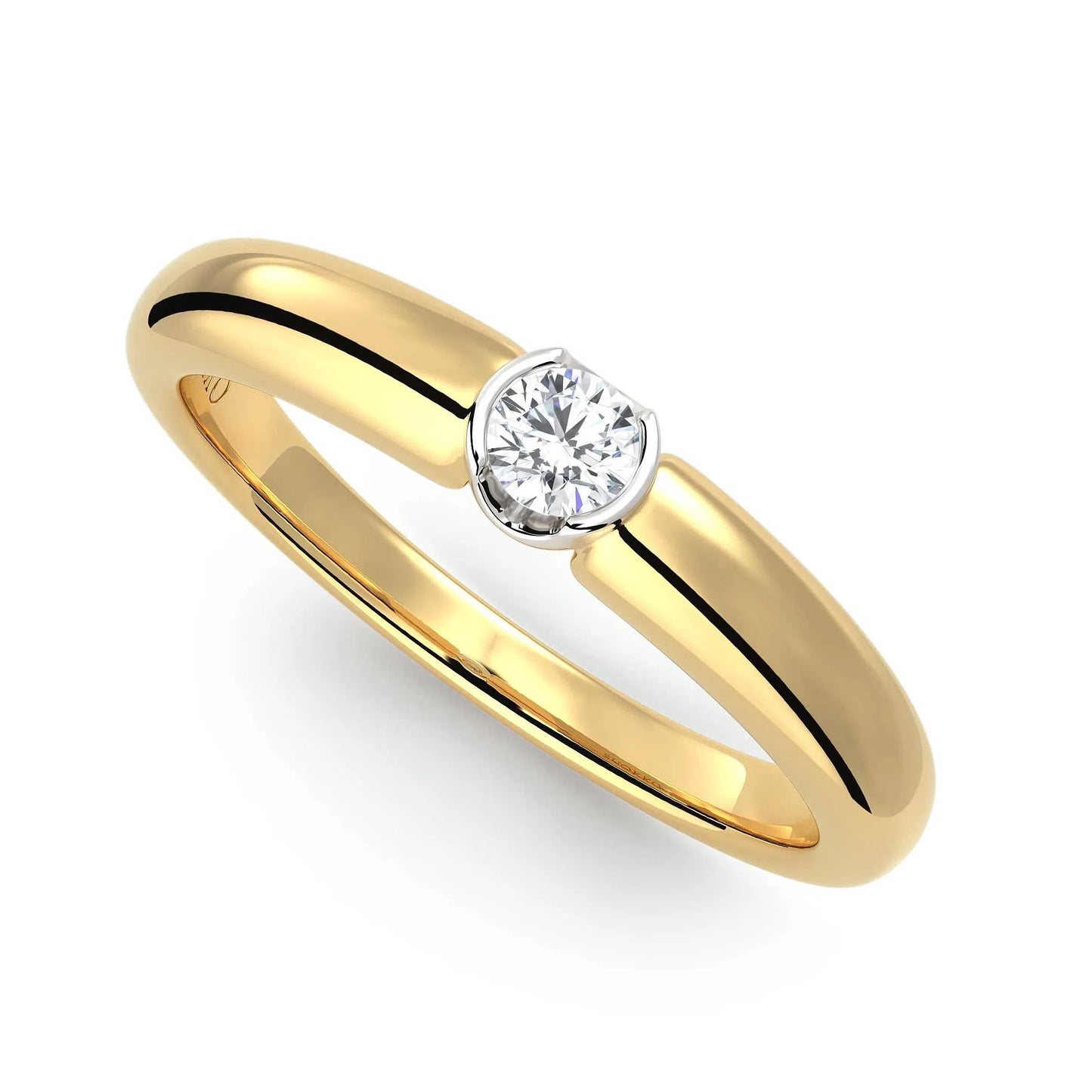 Suokko Timanttikorut -timanttisormus keltakultaa, jossa istutettuna yksi timantti. Tuotekoodi KR09166BR10