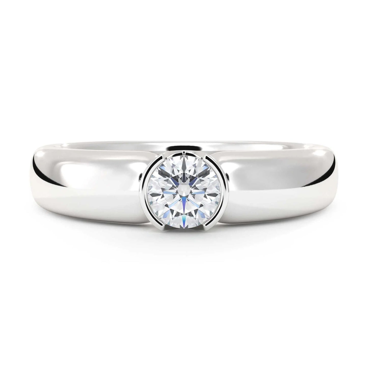 Suokko Timanttikorut -timanttisormus valkokultaa, jossa istutettuna yksi timantti. Tuotekoodi KR09166BR33