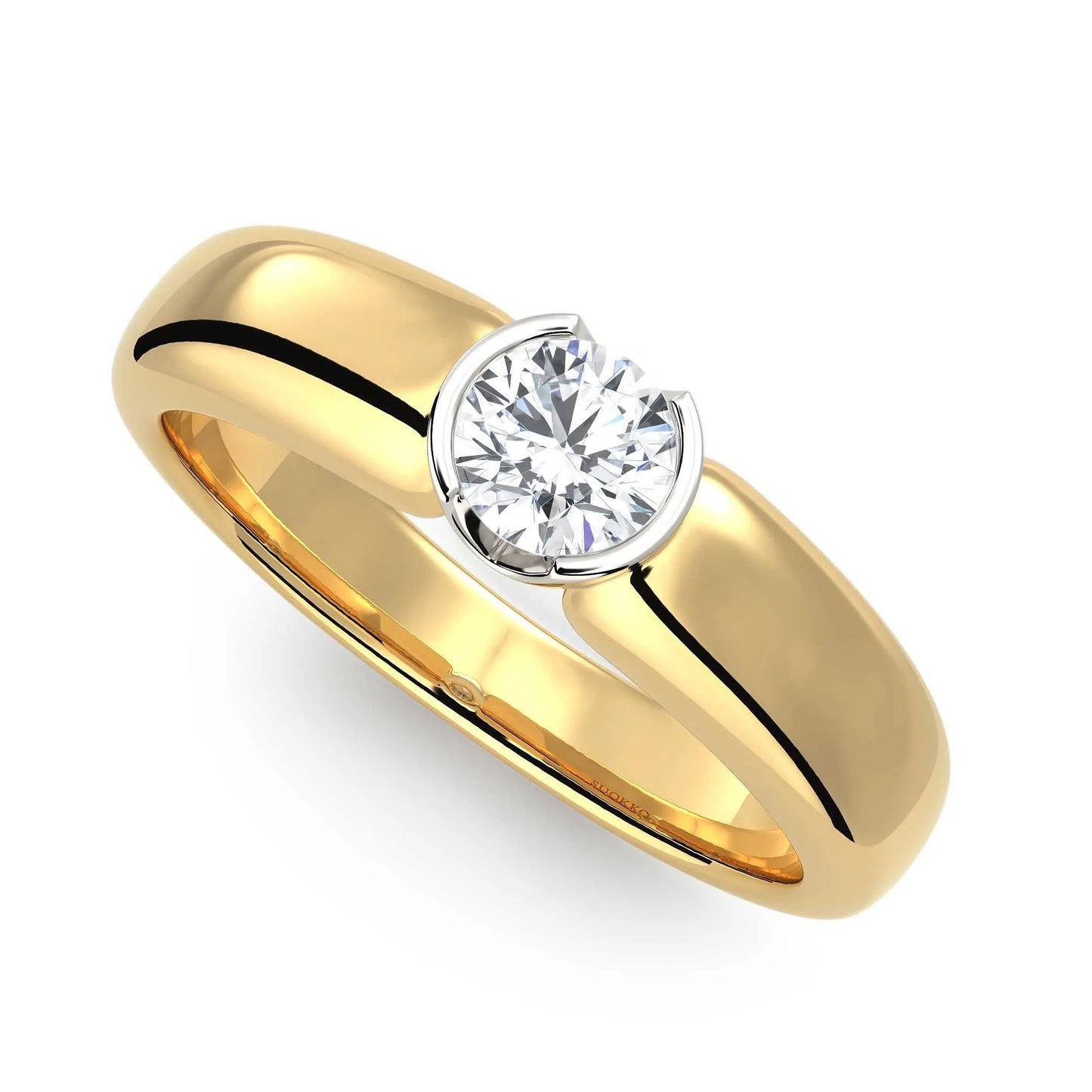 Suokko Timanttikorut -timanttisormus keltakultaa, jossa istutettuna yksi timantti. Tuotekoodi KR09166BR33