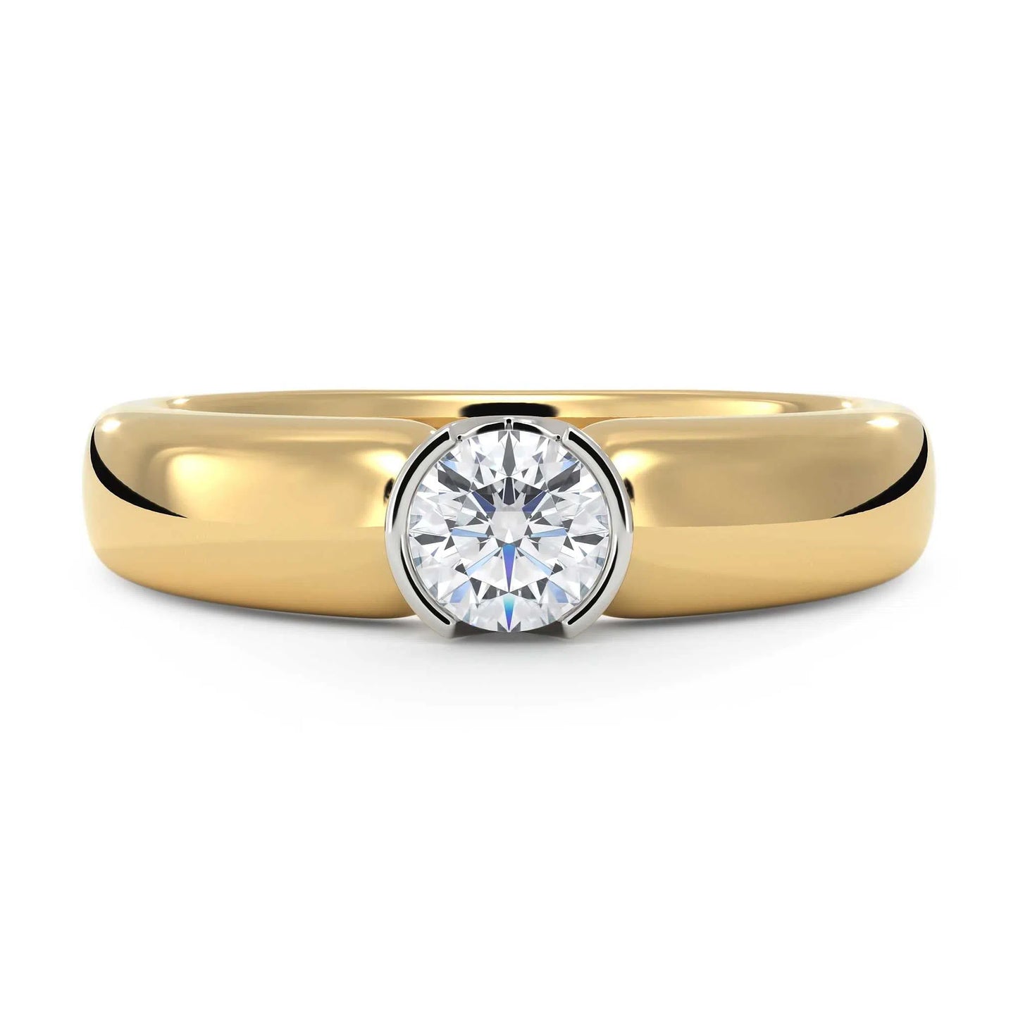 Suokko Timanttikorut -timanttisormus keltakultaa, jossa istutettuna yksi timantti. Tuotekoodi KR09166BR33