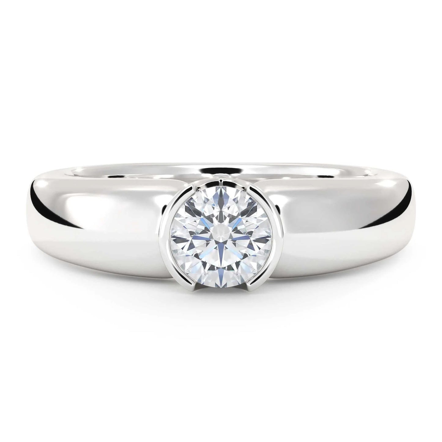 Suokko Timanttikorut -timanttisormus valkokultaa, jossa istutettuna yksi timantti. Tuotekoodi KR09166BR45