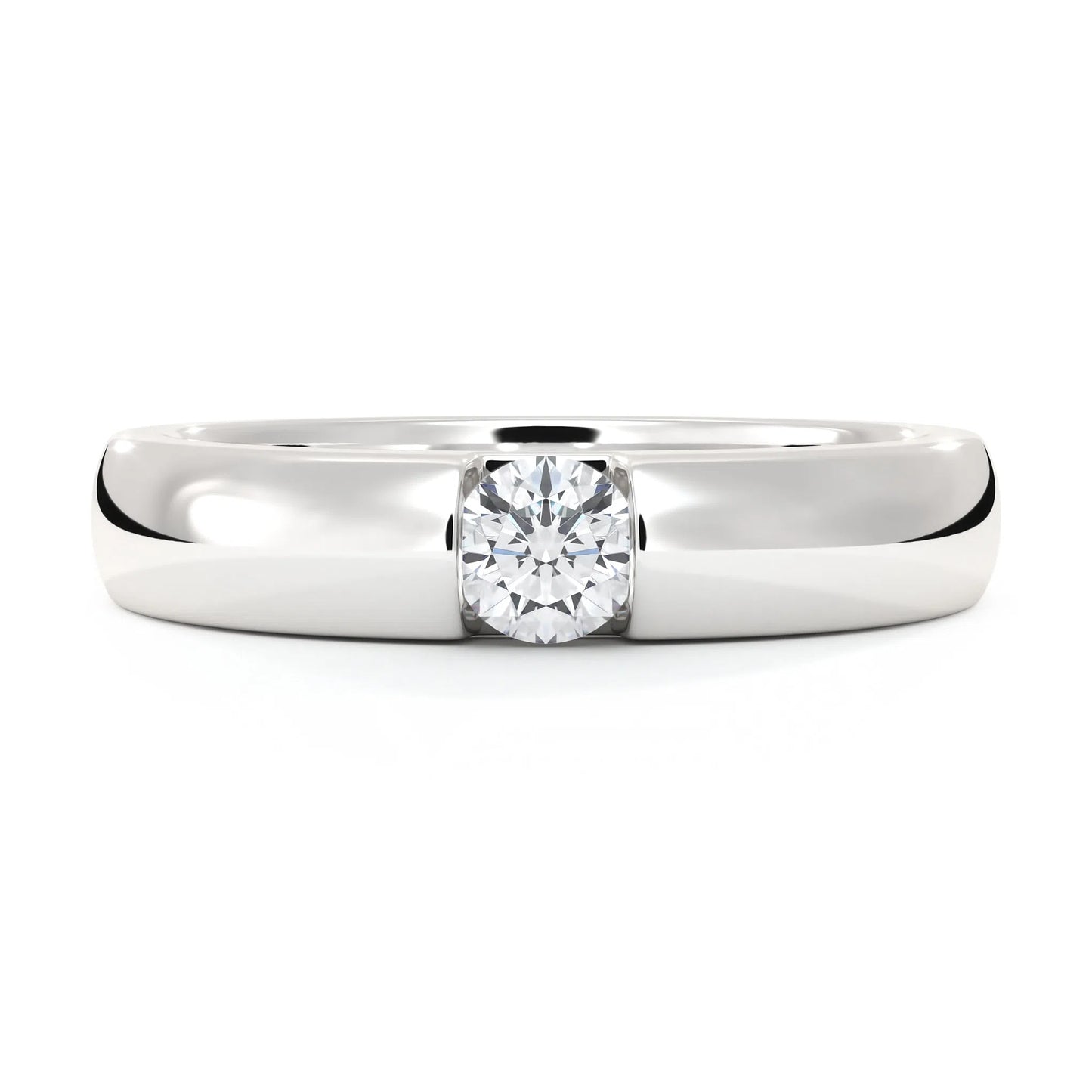 Suokko Timanttikorut -timanttisormus valkokultaa, jossa istutettuna yksi timantti. Tuotekoodi KR09167BR23A