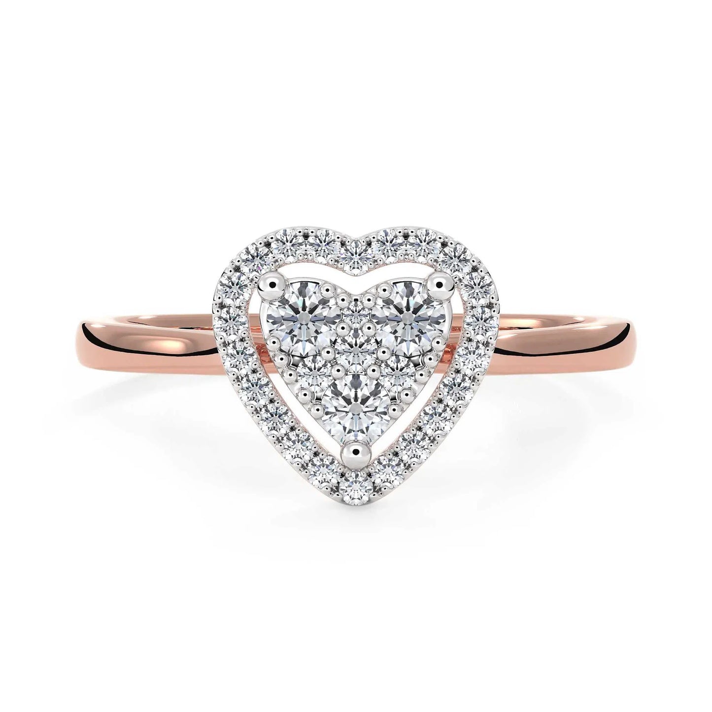 Suokko Timanttikorut -timanttisormus rosakultaa, jossa istutettuna 29 timanttia. Tuotekoodi KR11562