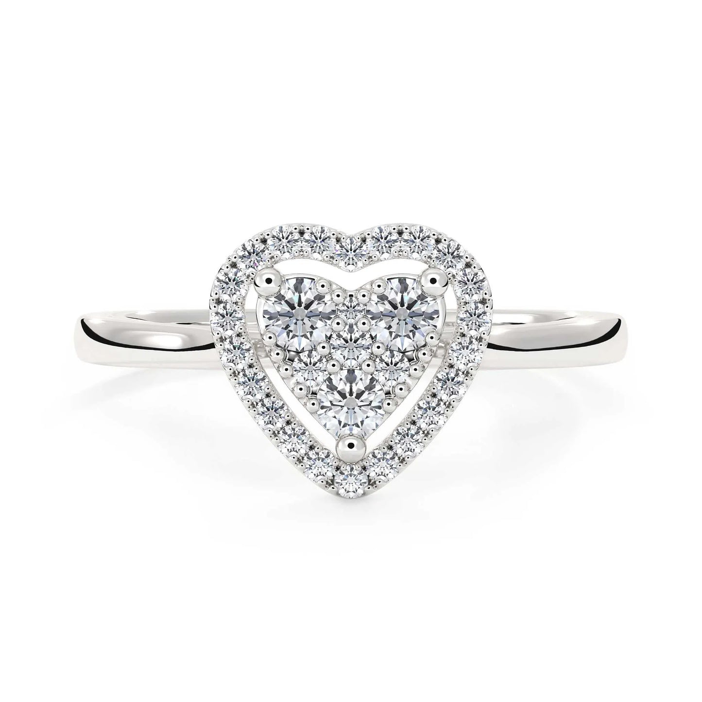 Suokko Timanttikorut -timanttisormus valkokultaa, jossa istutettuna 29 timanttia. Tuotekoodi KR11562