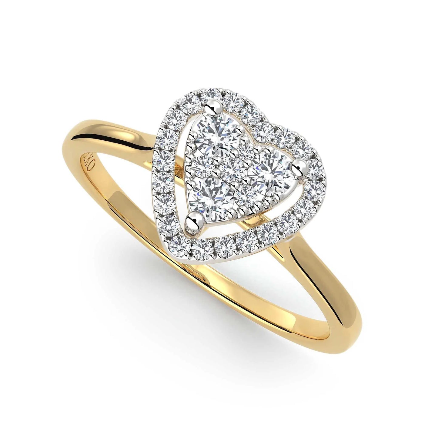 Suokko Timanttikorut -timanttisormus keltakultaa, jossa istutettuna 29 timanttia. Tuotekoodi KR11562