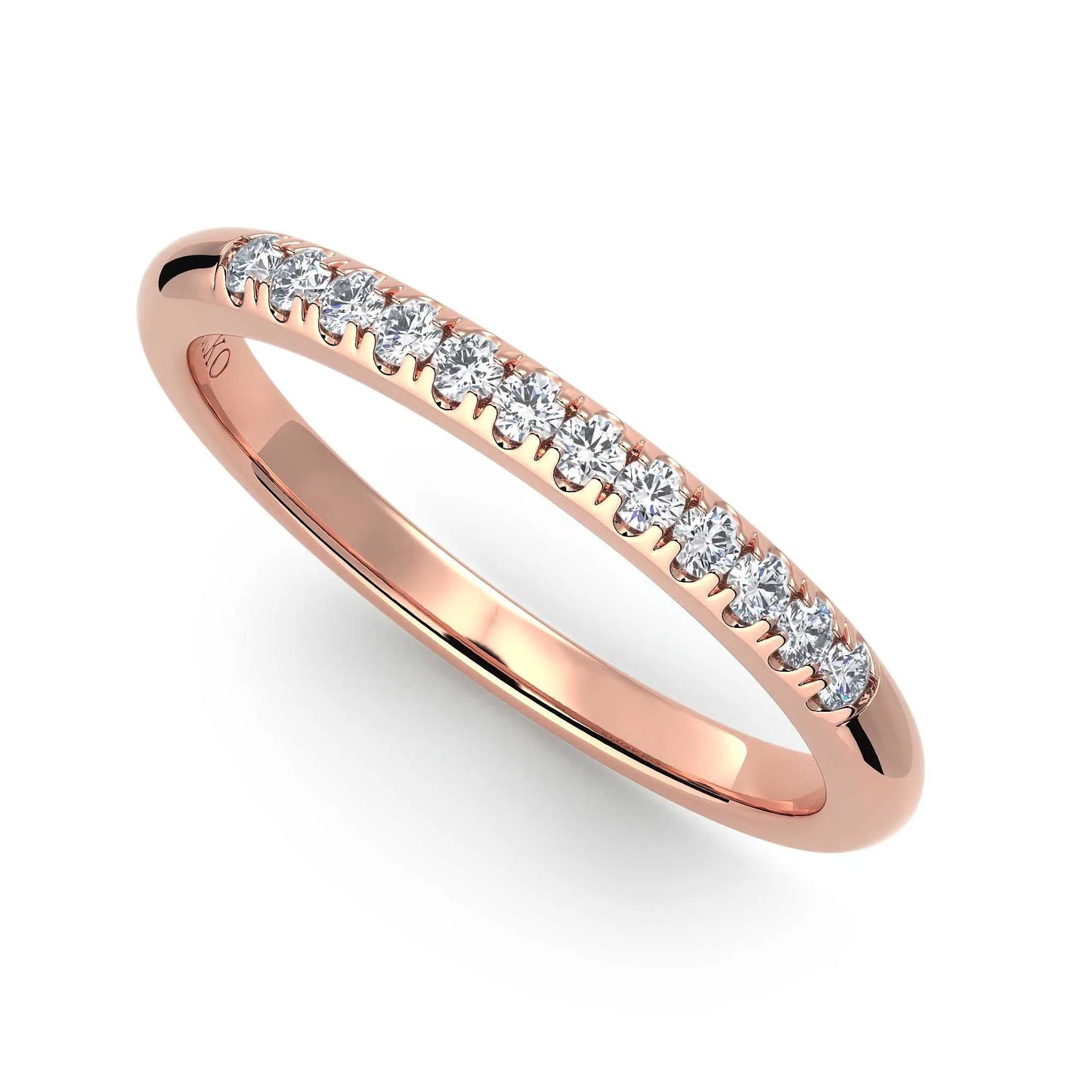 Suokko Timanttikorut -timanttisormus rosakultaa, jossa istutettuna 12 timanttia. Tuotekoodi KR13620B35A