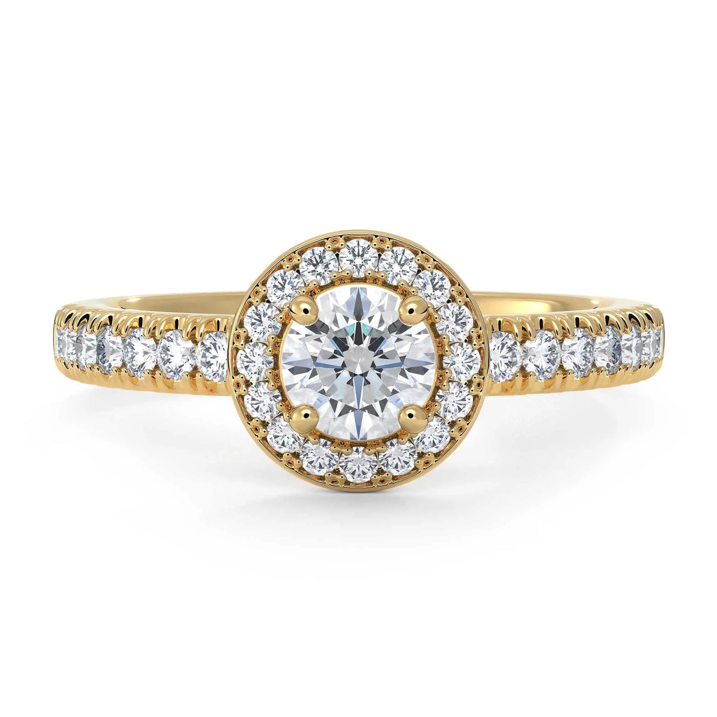 Suokko Timanttikorut -timanttisormus keltakultaa, jossa istutettuna 31 timanttia. Tuotekoodi KR14440BR40