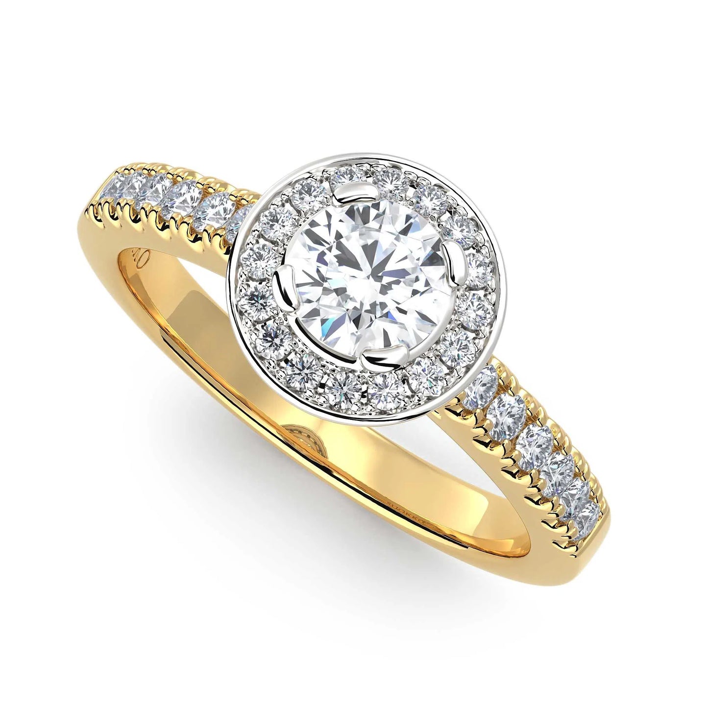 Suokko Timanttikorut -timanttisormus keltakultaa, jossa istutettuna 31 timanttia. Tuotekoodi KR14440BR50A