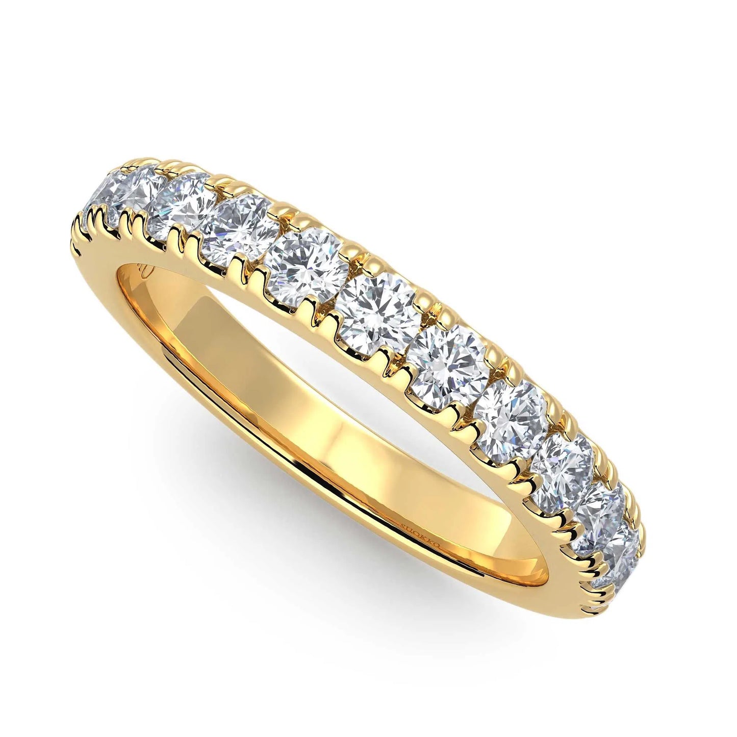 Suokko Timanttikorut -timanttisormus keltakultaa, jossa istutettuna 13 timanttia. Tuotekoodi KR17282B45A