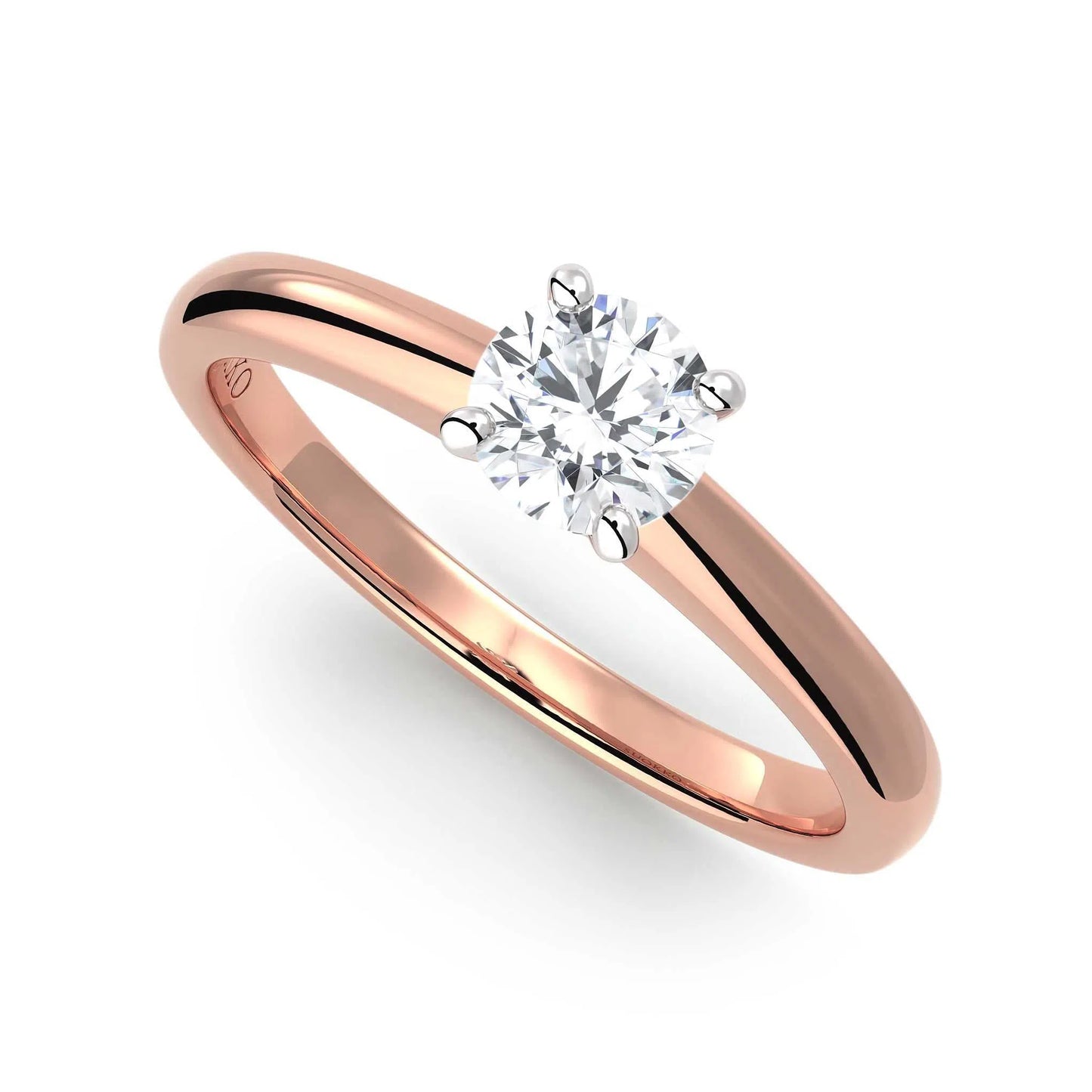 Suokko Timanttikorut -timanttisormus rosakultaa, jossa istutettuna yksi timantti. Tuotekoodi KR17282BR45A
