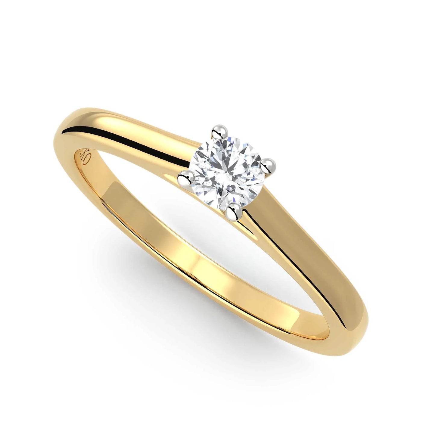 Suokko Timanttikorut -timanttisormus keltakultaa, jossa istutettuna yksi timantti. Tuotekoodi KR17417BR20