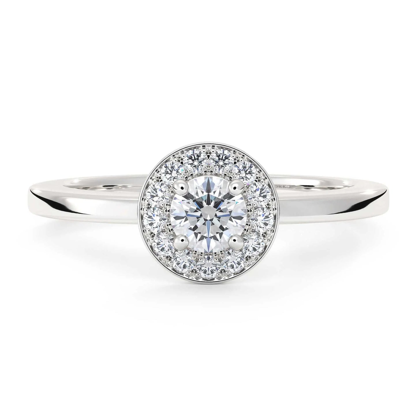 Suokko Timanttikorut -timanttisormus valkokultaa, jossa istutettuna 14 timanttia. Tuotekoodi KR17616BR25