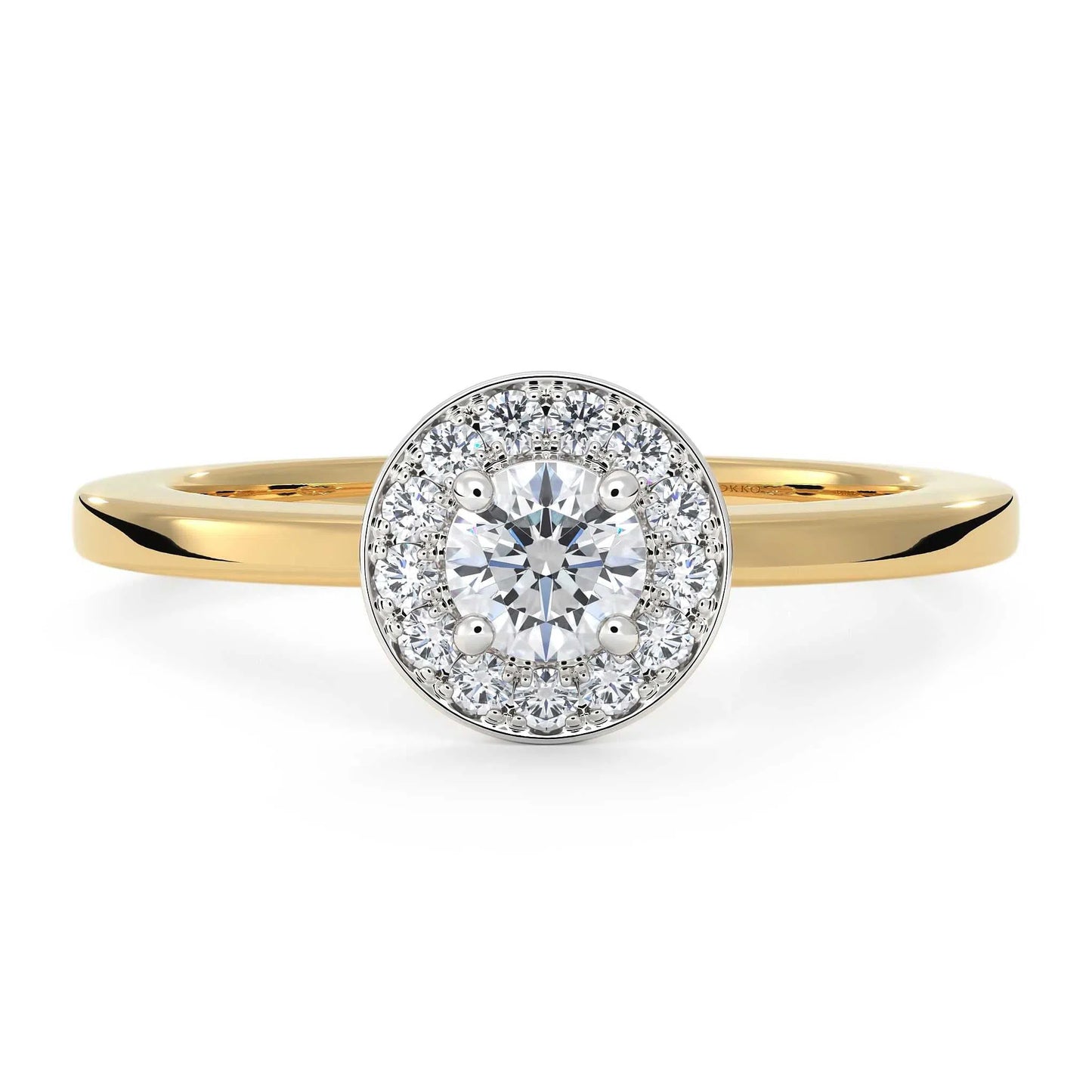 Suokko Timanttikorut -timanttisormus keltakultaa, jossa istutettuna 14 timanttia. Tuotekoodi KR17616BR25