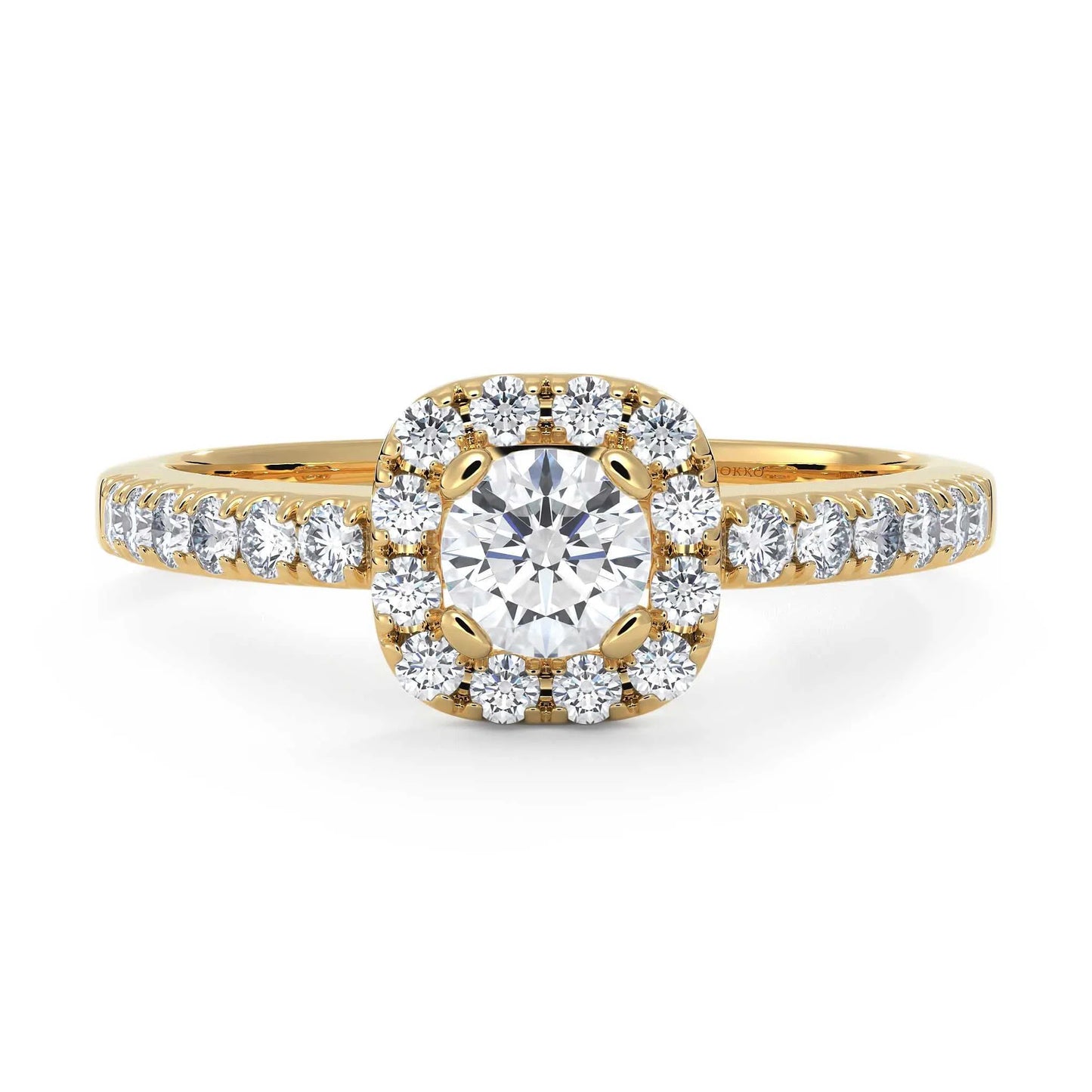 Suokko Timanttikorut -timanttisormus keltakultaa, jossa istutettuna 25 timanttia. Tuotekoodi KR18530BR30