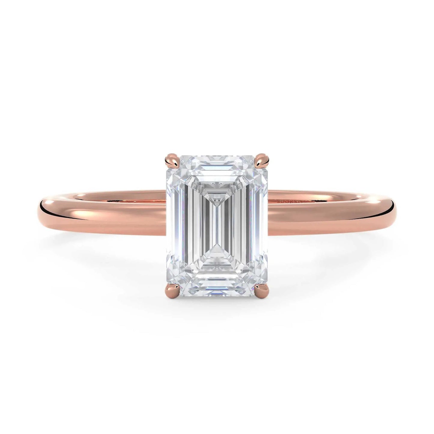 Suokko Timanttikorut -timanttisormus rosakultaa, jossa istutettuna yksi timantti. Tuotekoodi KR19040EC100