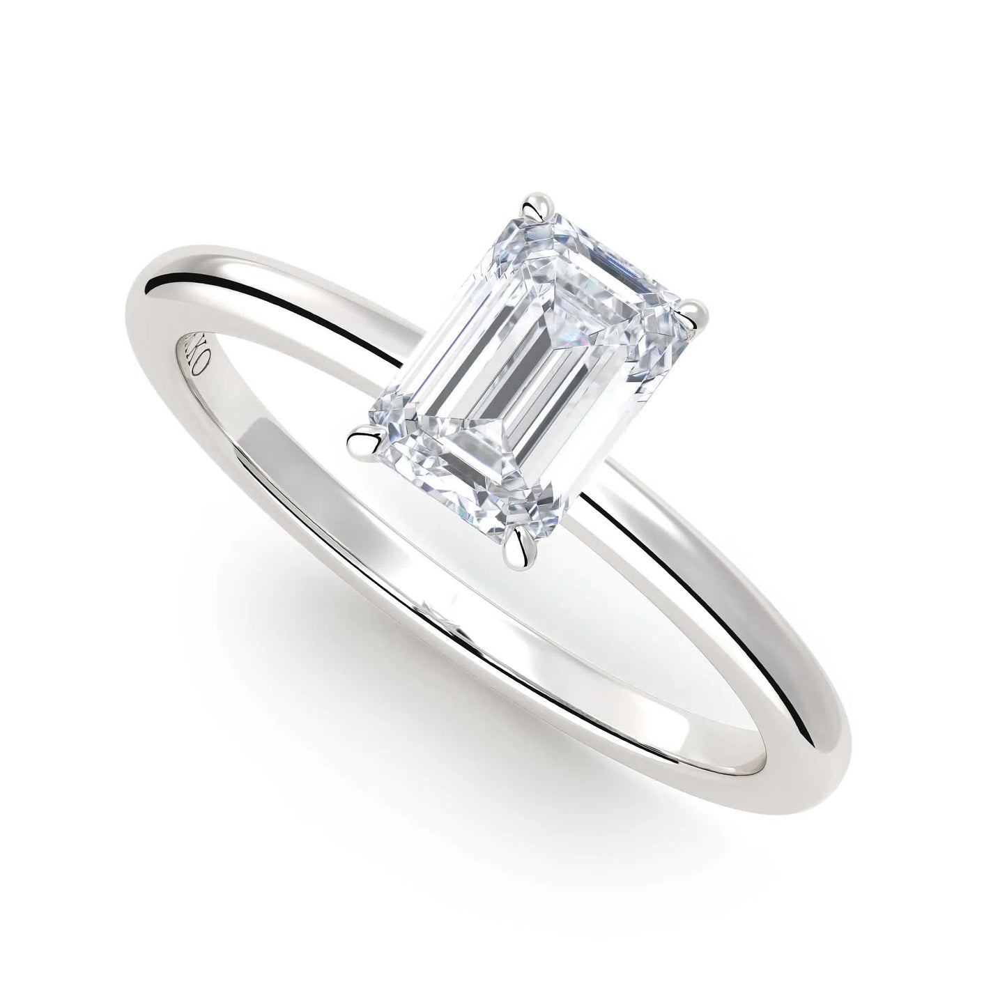 Suokko Timanttikorut -timanttisormus valkokultaa, jossa istutettuna yksi timantti. Tuotekoodi KR19040EC75