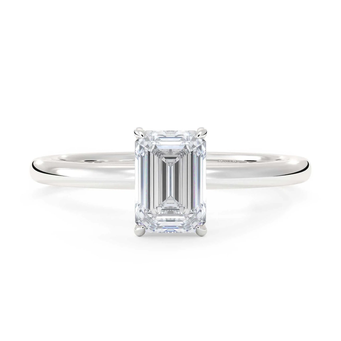 Suokko Timanttikorut -timanttisormus valkokultaa, jossa istutettuna yksi timantti. Tuotekoodi KR19040EC75