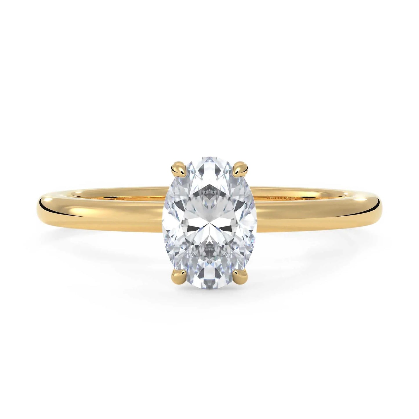 Suokko Timanttikorut -timanttisormus keltakultaa, jossa istutettuna yksi timantti. Tuotekoodi KR19041OV100